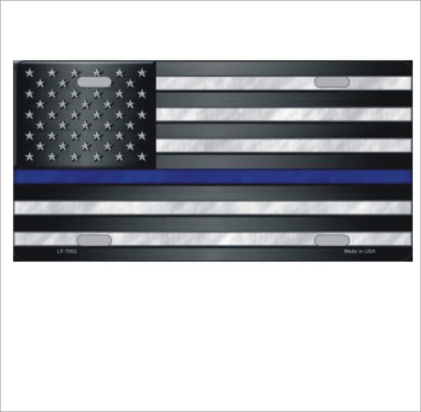 Thin Blue Line Police Novelty License Plate Tag 6&Quot; X 12&Quot;