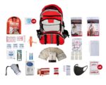 1 Person Basic Survival Kit (72+ Hours) Red Backpack