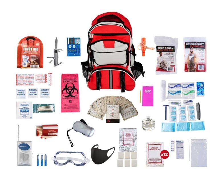 2 Person Deluxe Survival Kit (72+ Hours, 3 day prepping kit)